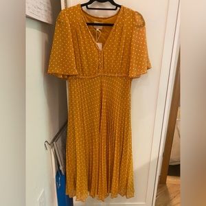 Sèzane Yellow Polka Dot Dress New